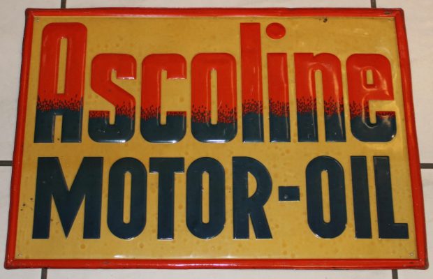 Ascoline Motor Oil Blechschild