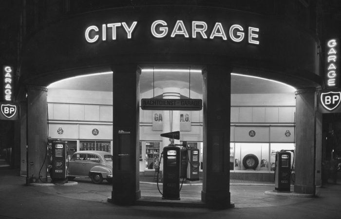 BP City Garage Tankstelle 1954
