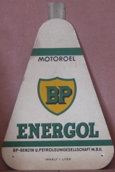 BP Energol Dose Blechschild