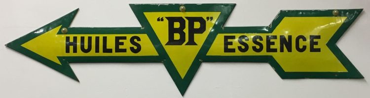 BP Pfeil Emailschild 2