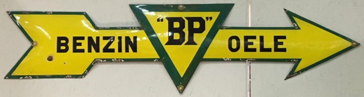 BP Pfeil Emailschild