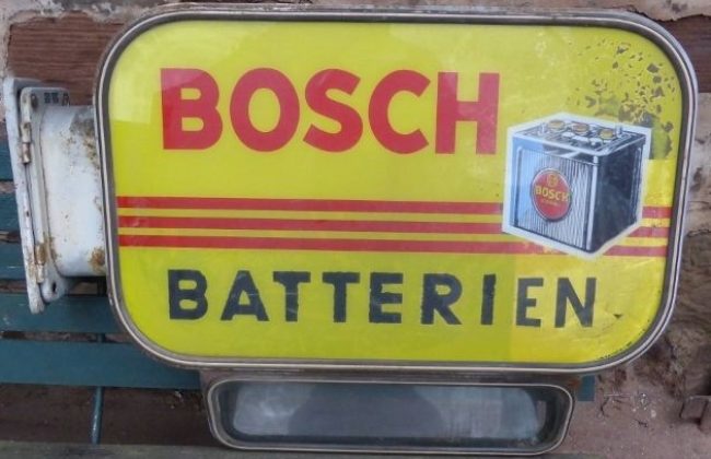 Bosch Batterien Leuchtreklame