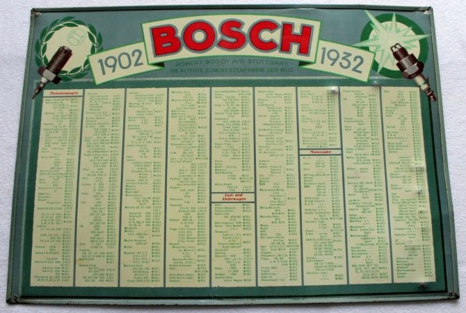 Bosch Blechschild 2