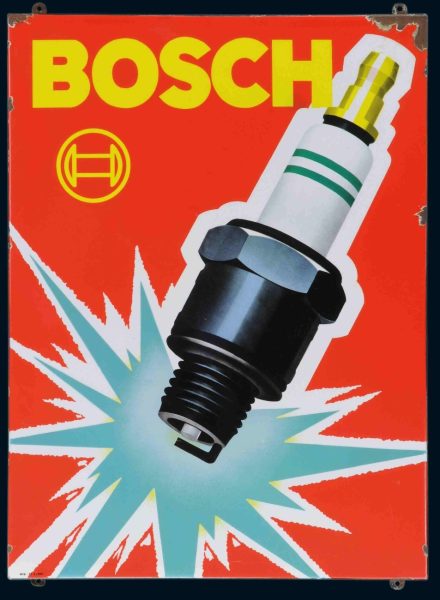 Bosch Zündkerzen Emailschild 1