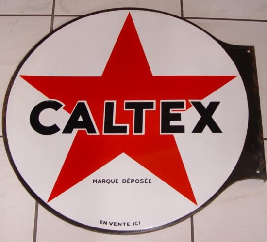 Caltex Emailschild 2