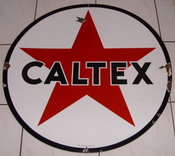 Caltex Emailschild