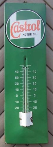 Castrol Thermometer Emailschild 3