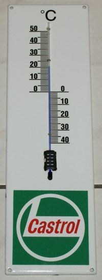 Castrol Thermometer Emailschild 4