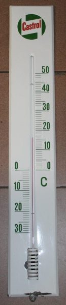 Castrol Thermometer Emailschild 8