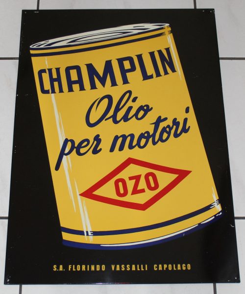 Champlin Olio Blechschild