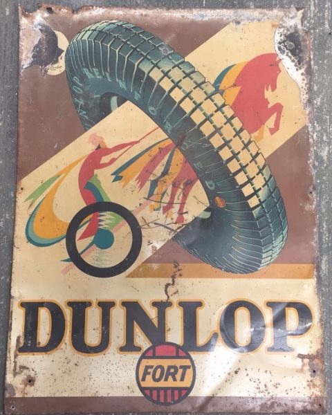Dunlop Blechschild 11