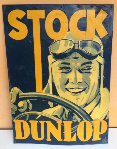 Dunlop Blechschild 12