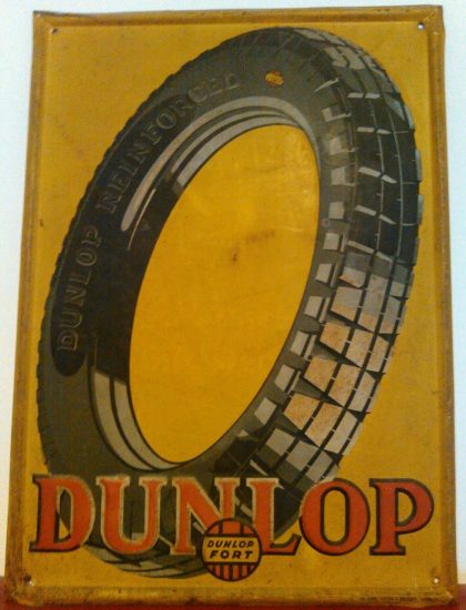 Dunlop Blechschild 3