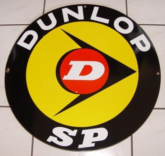 Dunlop Emailschild 10