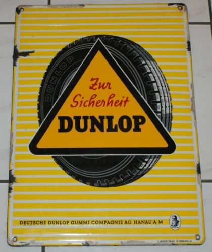 Dunlop Emailschild 11