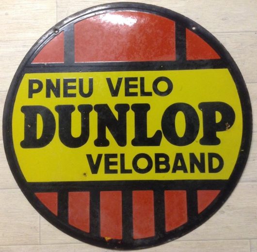 Dunlop Emailschild 12