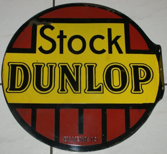 Dunlop Emailschild 6