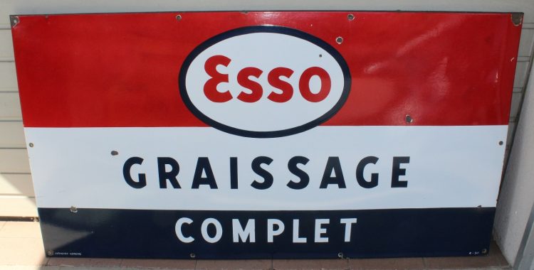 Esso Graissage Complet Emailschild