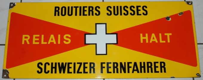 Fernfahrer Suisse Emailschild