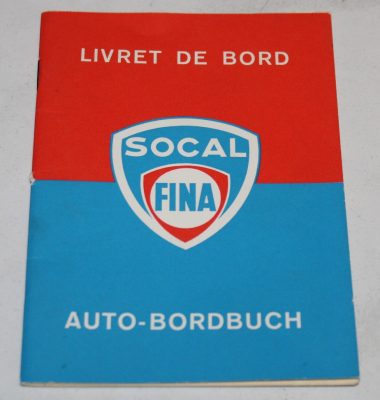 Fina Socal Auto-Bordbuch