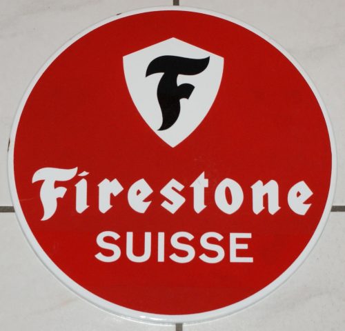 Firestone Pneuständer Emailschild 1