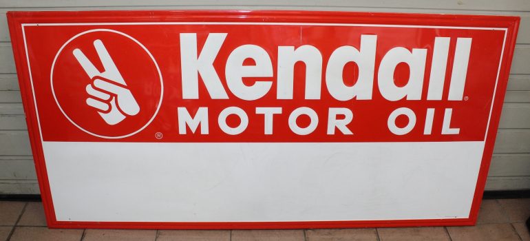 Kendall Motor Oil Blechschild 8