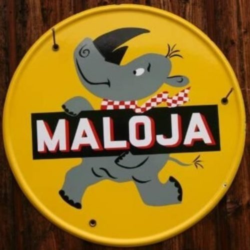 Maloja Emailschild 42cm rund