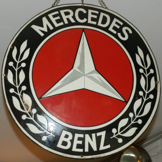 Mercedes Benz Emailschild