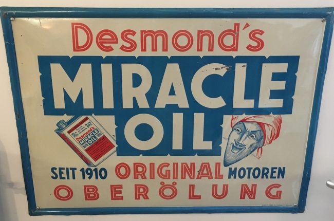 Miracle Oil Blechschild