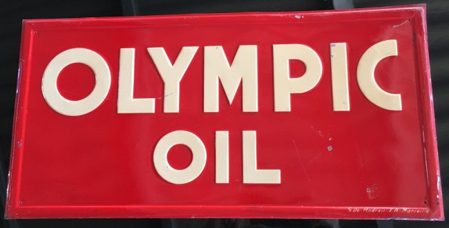 Olympic Oil Blechschild