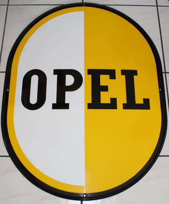 Opel Emailschild