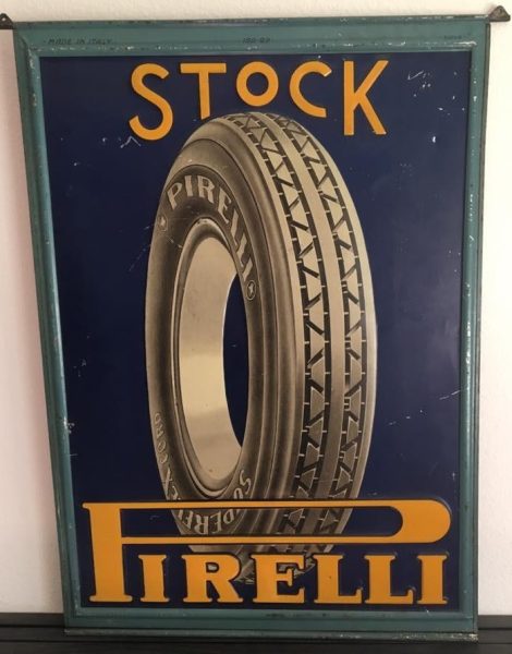 Pirelli Blechschild 12