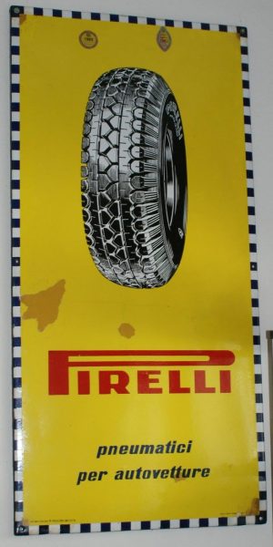 Pirelli Emailschild 1