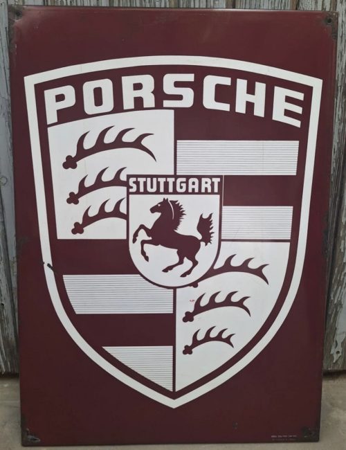 Porsche Emailschild Italien