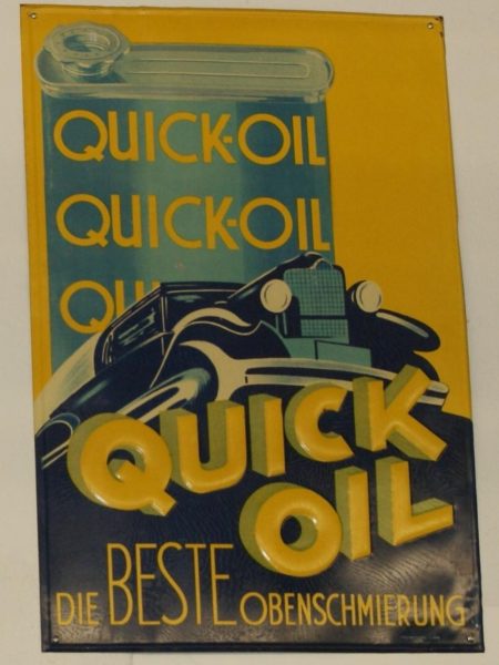 Quick Oil Blechschild