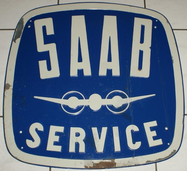 Saab Service Blechschild
