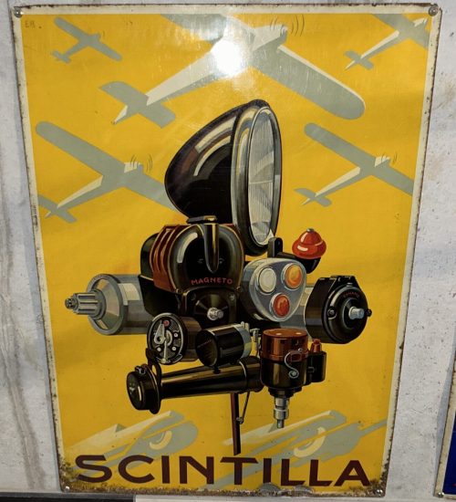 Scintilla Blechschild 1