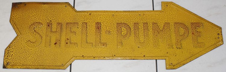 Shell Blechschild 12