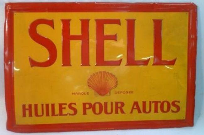 Shell Blechschild 3