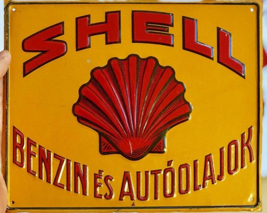 Shell Blechschild 5