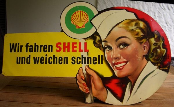 Shell Blechschild 8