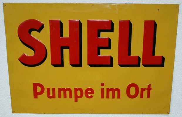 Shell Blechschild 9