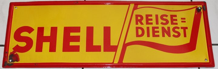 Shell Reise Dienst Emailschild 1