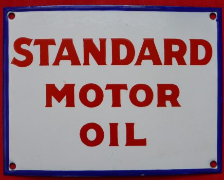 Standard Motor Oil Emailschild 1