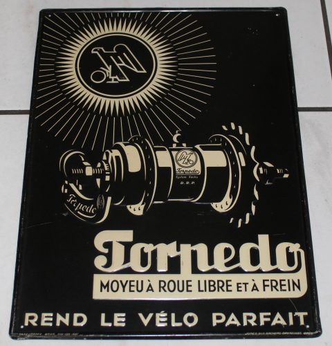 Torpedo Blechschild 1937