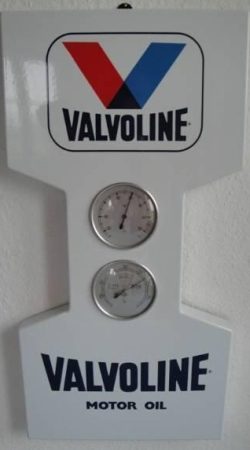 Valvoline Thermometer Emailschild 1