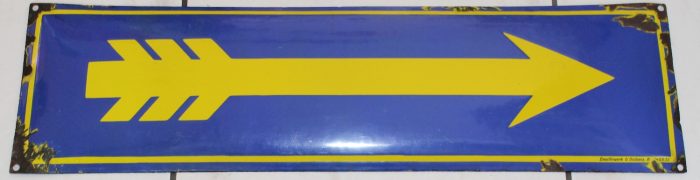 Varta Batterien Pfeil Emailschild