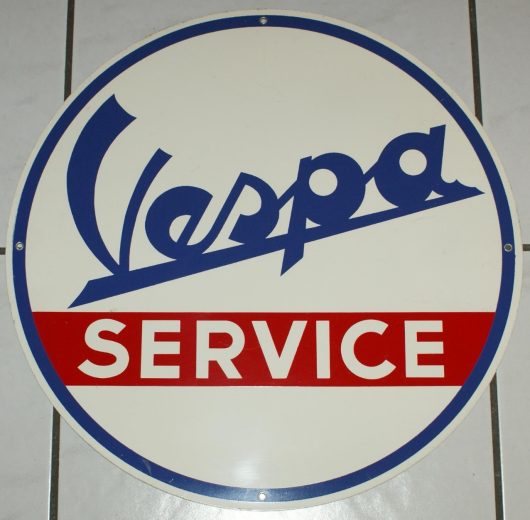 Vespa Service Blechschild